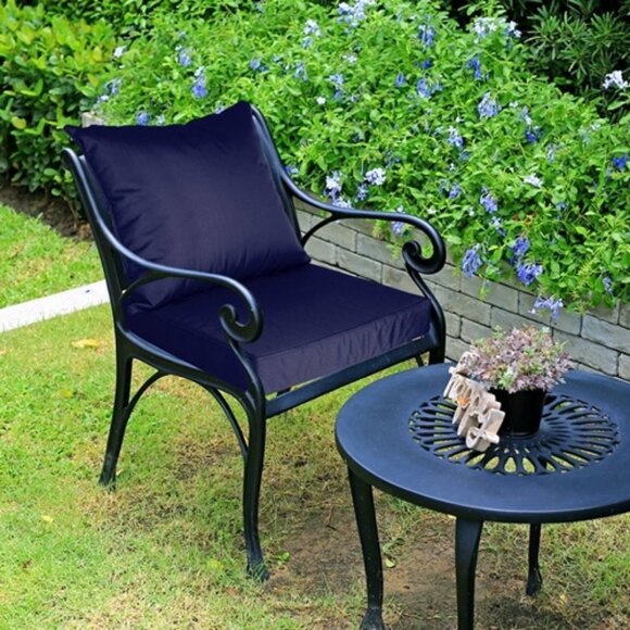 Outdoor Seat Cushion Set Waterproof Patio Furniture Cushion and Back Pillow - Picture 10 of 11